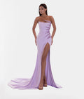 Albinadyla Corset Long Dress In Lilac Size 44 Retails $990