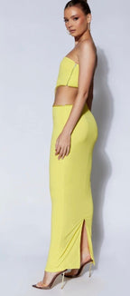 NWT Meshki Yellow Cut Out Dress Size L Retails $189