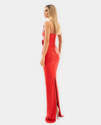 AlbinaDyla Red Corset Dress Size 4 Retails $790