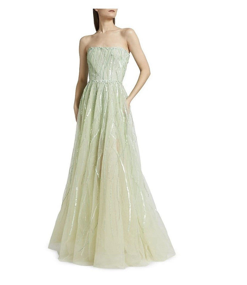 Atelier Prabal Gurung Women’s Nancy Strapless Luxury Gown
