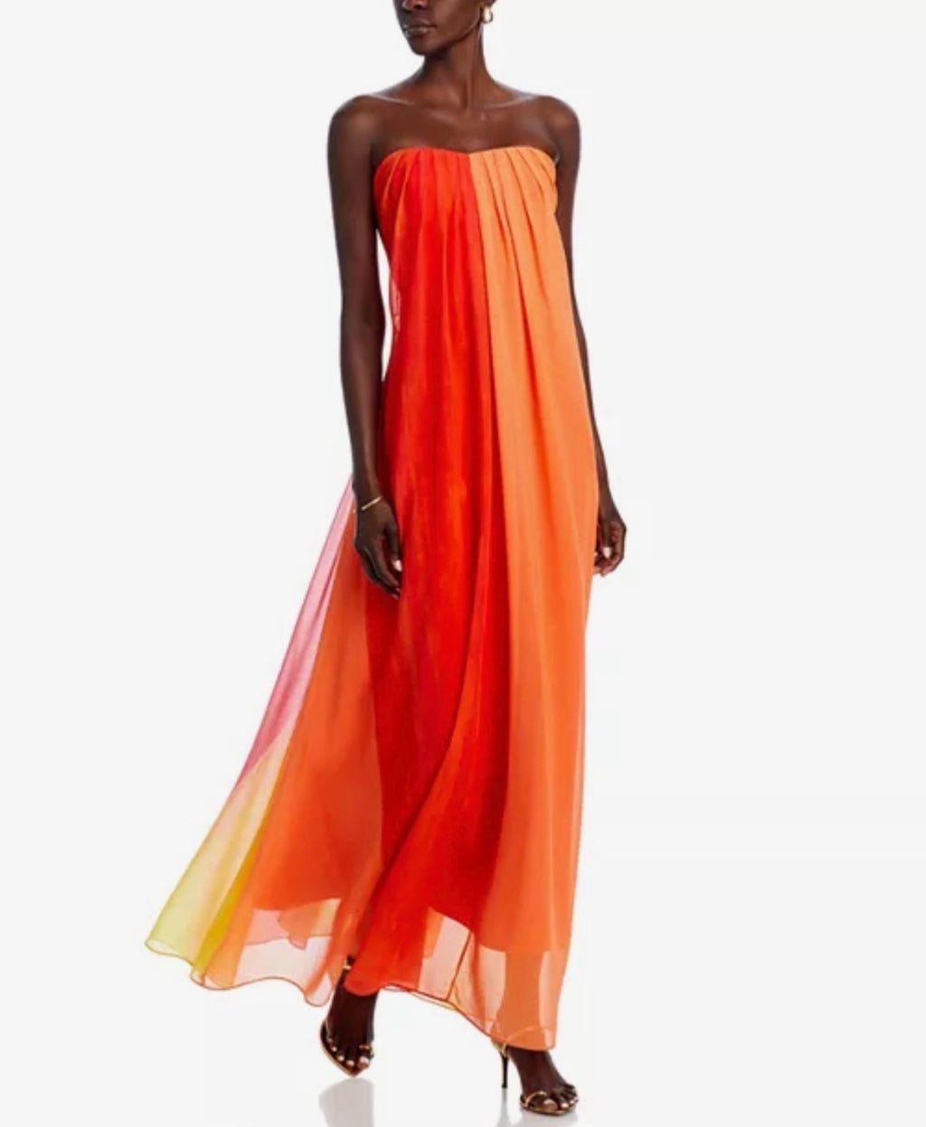 MILLY Sunset Stripe Strapless Maxi Dress Size 2 Retails $575