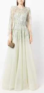 Jenny Packham Dolores Sequin -Embellished Gown Size 4 Retails $5,810
