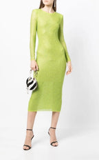 SELF-PORTRAIT Perforated Midi Dress Size M Retails $695