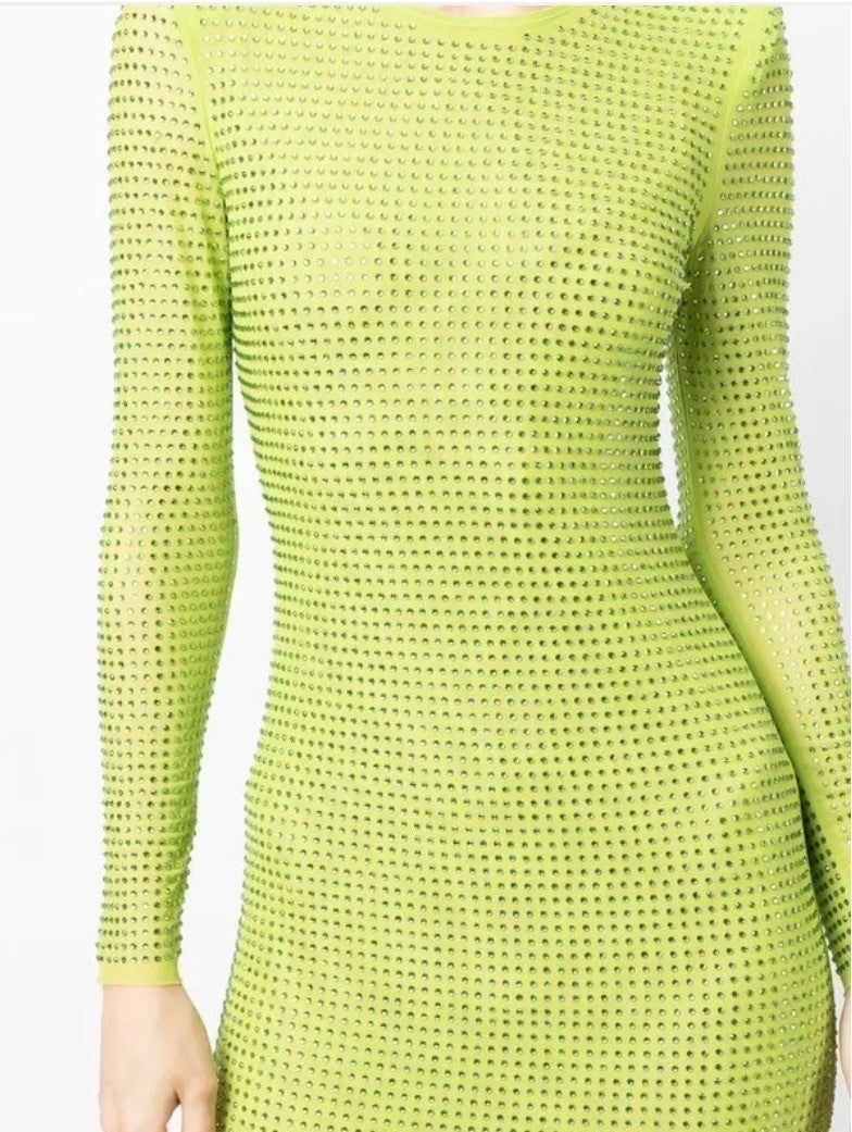 SELF-PORTRAIT Perforated Midi Dress Size M Retails $695