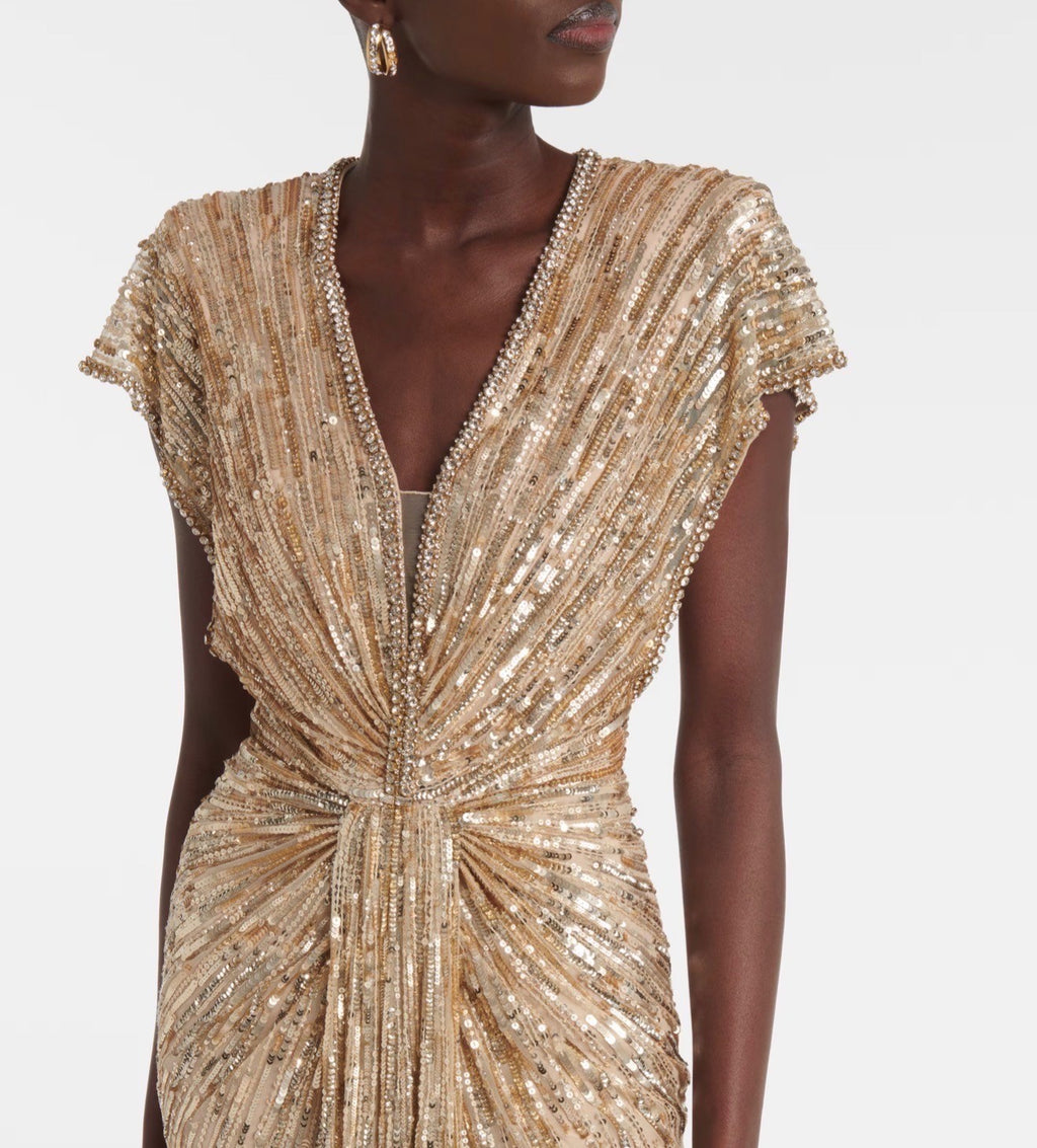 Jenny Packham Lacie Maxi Dress Size 12 Retails $3,045