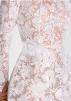 Nadine Merabi SIENNA WHITE DRESS Size 6 Retails $545