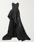 Maticeveski Intoxicating off the shoulder Draped lame Gown Size 4 Retails $2,785