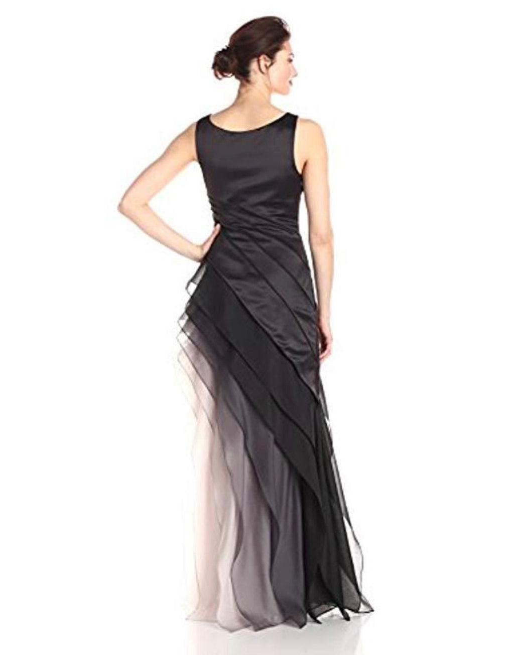 Halston Ombre Voile Satin Gown Size 6 Retails $695