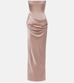 Alex Perry Draped Satin Corset Gown Size 6 Retails $3,645