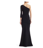 NWT CHIARA BONI LA PETITE ROBE Patty One-Shoulder Gown Size 6 Retails $995