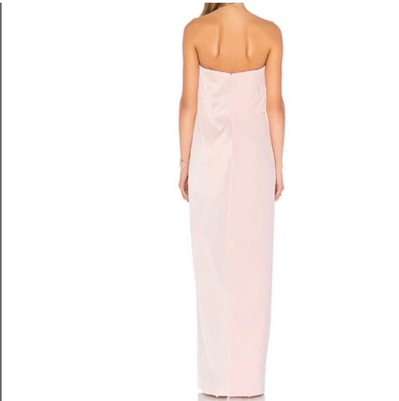 NWT Halston Heritage Blush Strapless Dress Size 8 Retails $420