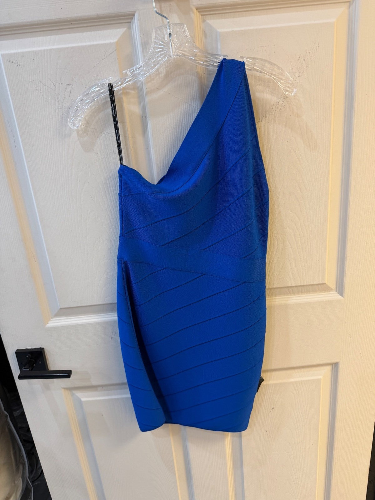 NWT Herve Leger One Shoulder Bandage Mini Dress Size S Retails $750