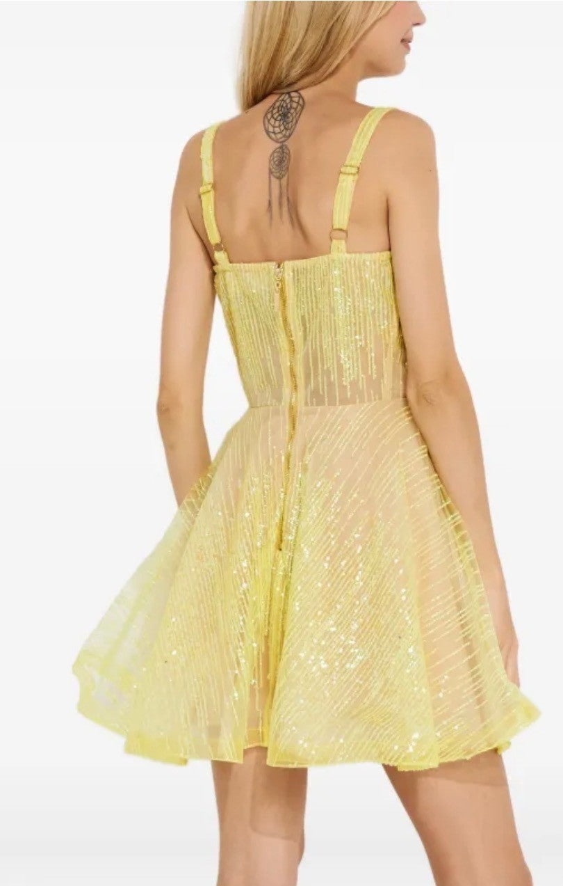 NWT BRONX AND BANCO  Sequin-Embellished Mini Dress Size XL Retails $1,741