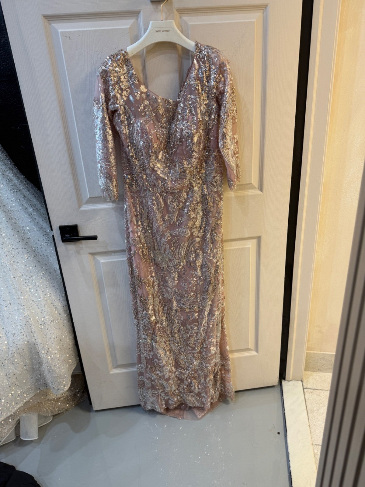 Saiid Kobeisy Embroidered Maxi Dress Size 10 Retails $3,465