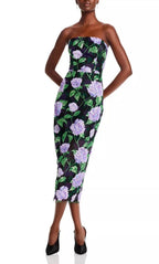 MILLY Kait Sequined Midi Dress Size 2 Retails $695