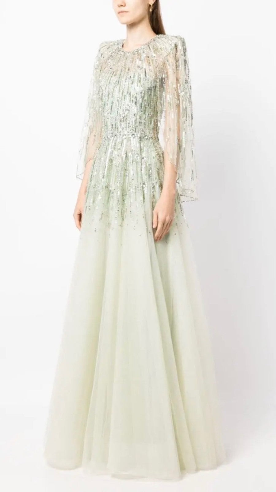Jenny Packham Dolores Sequin -Embellished Gown Size 4 Retails $5,810