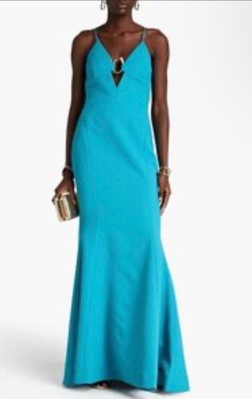REBECCA VALLANCE Crêpe Maxi Dress Size 10