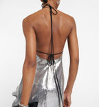 David Koma Ruffle-trimmed sequined gown Size 6 Retails $2,520