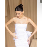 Nookie Strapless White Mini Dress Size M