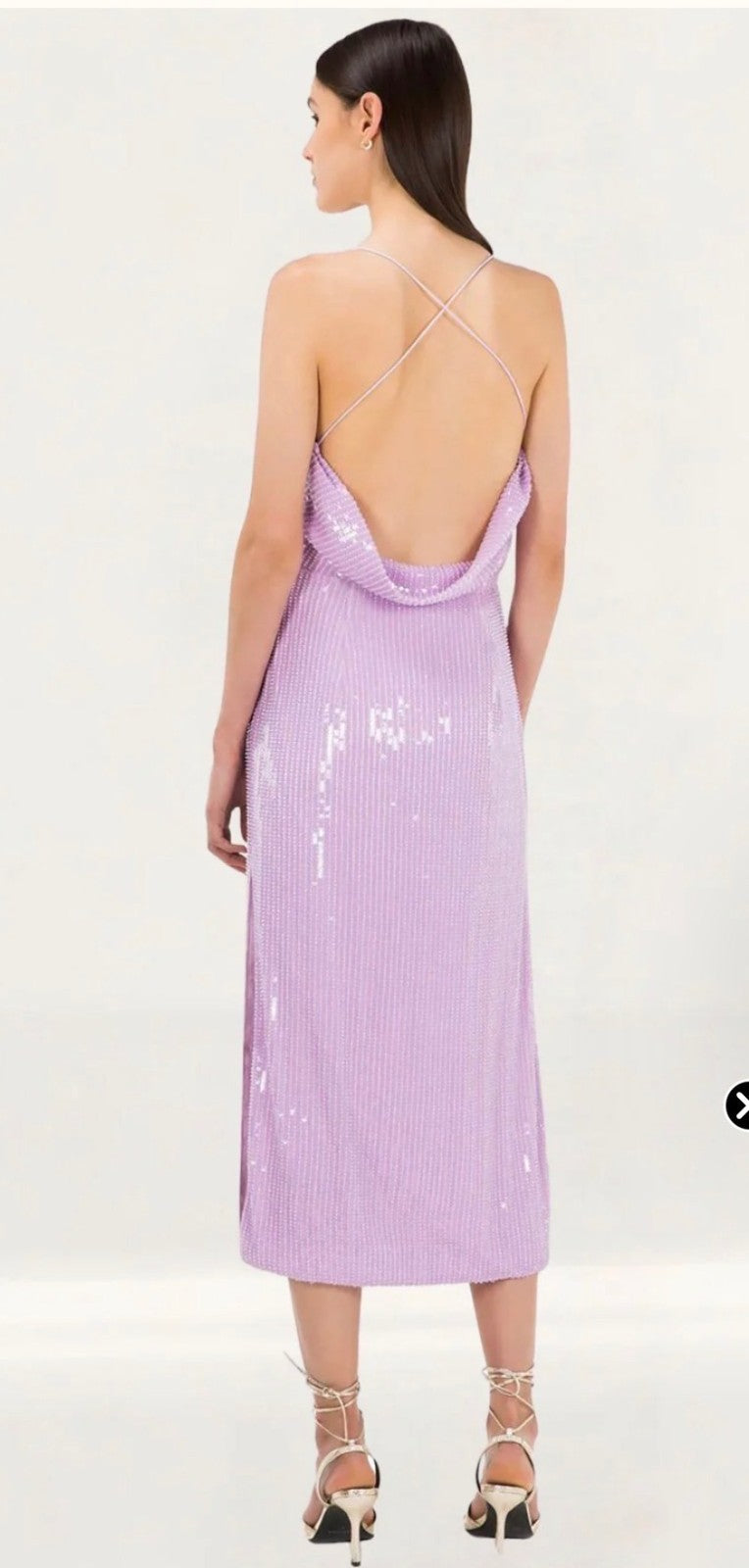 Misha Lilac Devon Dress Size 6 Retails $460