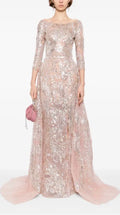 Saiid Kobeisy Embroidered Maxi Dress Size 10 Retails $3,465