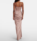 Alex Perry Draped Satin Corset Gown Size 6 Retails $3,645