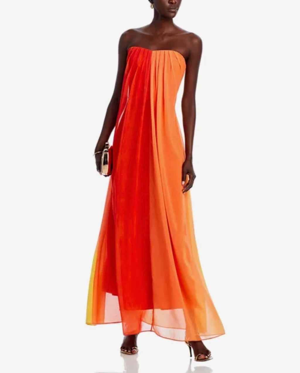 MILLY Sunset Stripe Strapless Maxi Dress Size 2 Retails $575