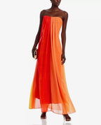 MILLY Sunset Stripe Strapless Maxi Dress Size 2 Retails $575