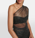 Giuseppe di Morabito Crystal-embellished mesh midi dress Size XS /S Retails $988