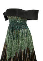 Li Beirut Beaded Mermaid Evening Gown Size 4/6 Retails $1,290