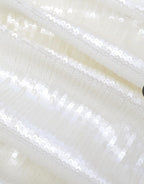 NWT self-portrait Cream Sequin Bandeau Midi Dress Size 6 Retails $700