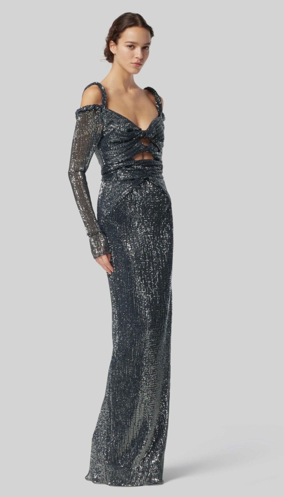 ALTUZARRA Flakonera sequined off-shoulder dress Size 36 Retails $2495