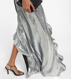 David Koma Ruffle-trimmed sequined gown Size 6 Retails $2,520