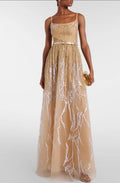 Elie Saab Arboreal Embroidered Gown Size 8 Retails $5,410