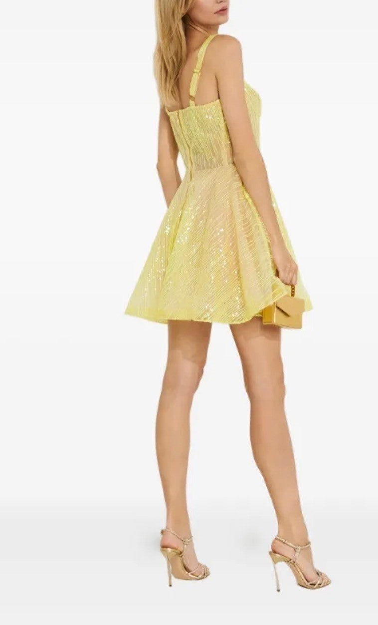 NWT BRONX AND BANCO  Sequin-Embellished Mini Dress Size XL Retails $1,741