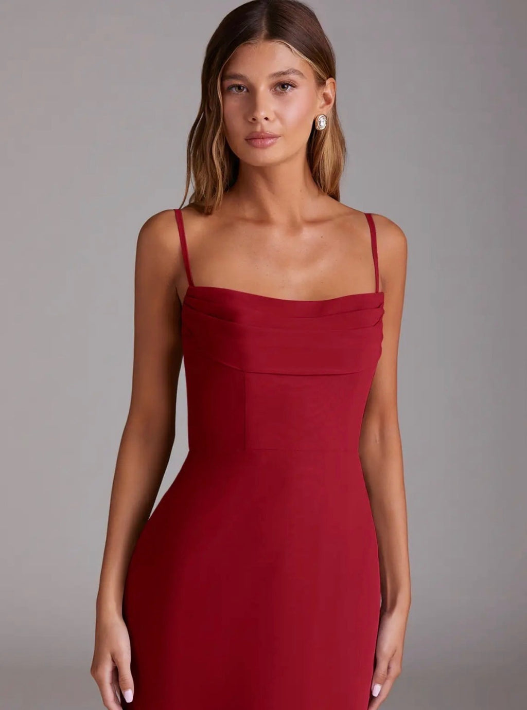 NWT Azizie scarlet A-Line Off Shoulder Chiffon SIZE 0