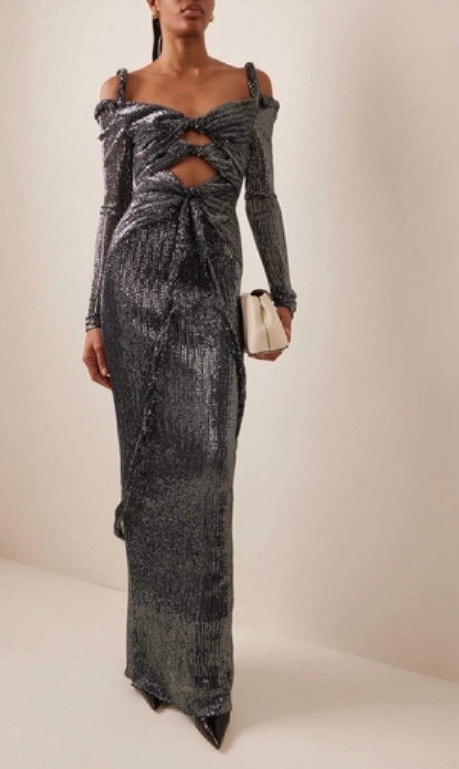 ALTUZARRA Flakonera sequined off-shoulder dress Size 36 Retails $2495