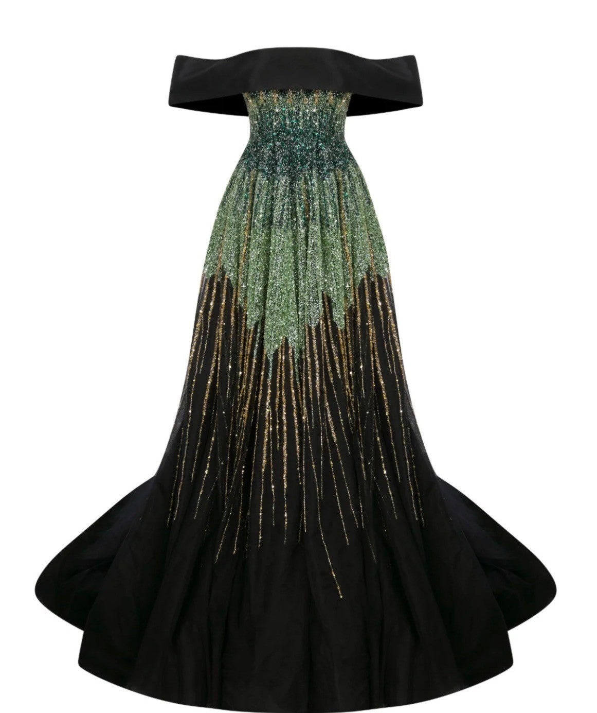 Li Beirut Beaded Mermaid Evening Gown Size 4/6 Retails $1,290