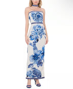 Alice and Olivia Georgie Embellished Strapless Dress & Choker Size 8 Retails $25