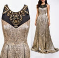 Badgley Mischka Metallic Gold Size 6 Retails $1825