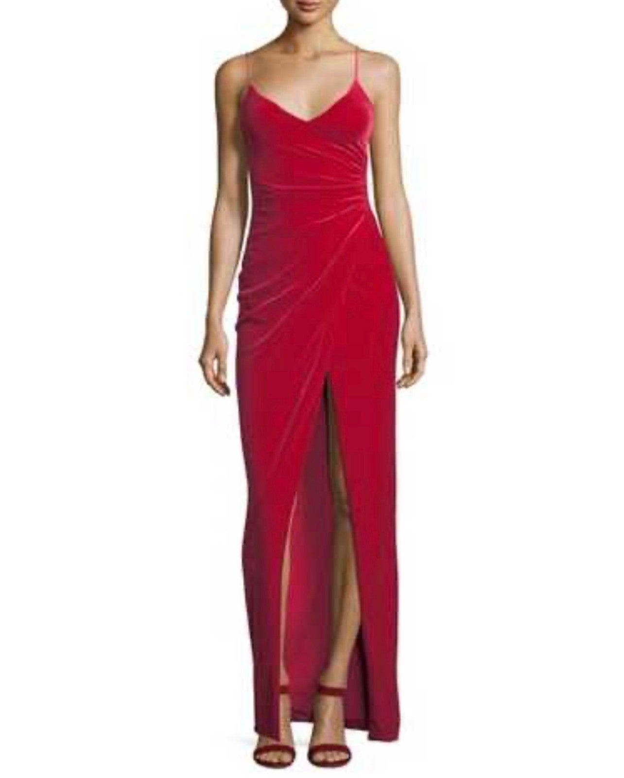 Black Halo Eve Red Velvet Size 6 Retails $475