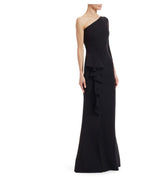 NWT CHIARA BONI LA PETITE ROBE Patty One-Shoulder Gown Size 6 Retails $995