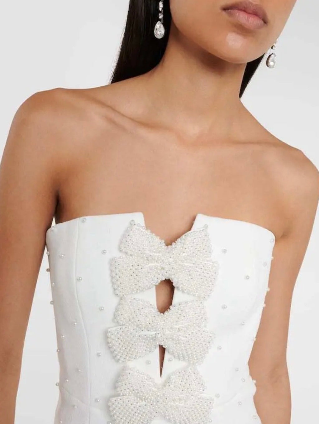 REBECCA VALLANCE Bridal Ophelia Crêpe Midi Dress Size 2 Retails $840