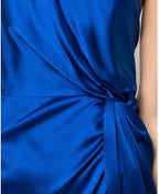 Mason by Michelle Mason One-Shoulder Twist Knot Dress Size S Retails $889