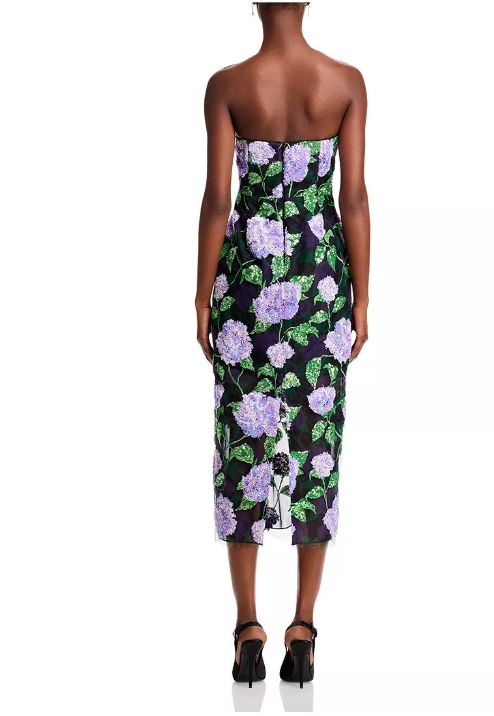 MILLY Kait Sequined Midi Dress Size 2 Retails $695