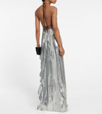 David Koma Ruffle-trimmed sequined gown Size 6 Retails $2,520