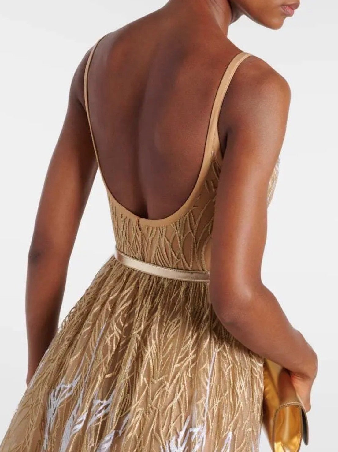 Elie Saab Arboreal Embroidered Gown Size 8 Retails $5,410