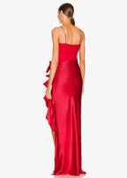 Cinq a Sept Drina Gown in Pimento Red Size 10 Retails $695