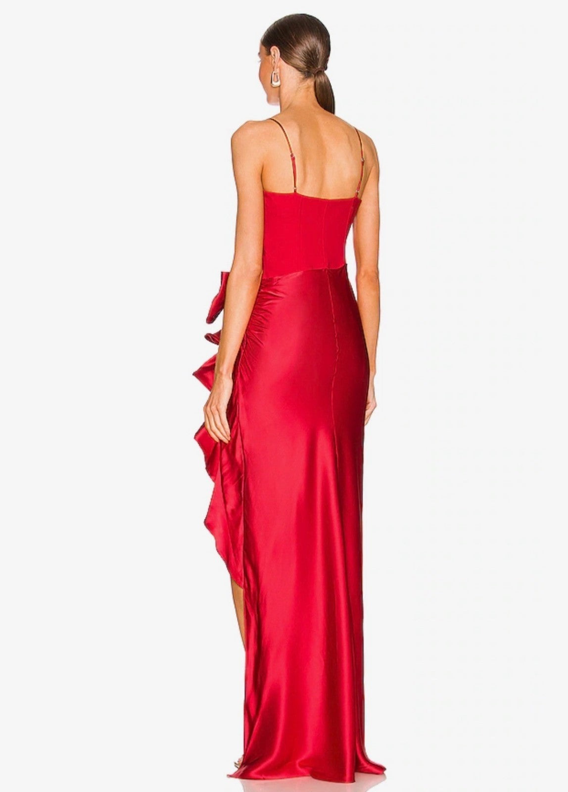 Cinq a Sept Drina Gown in Pimento Red Size 10 Retails $695