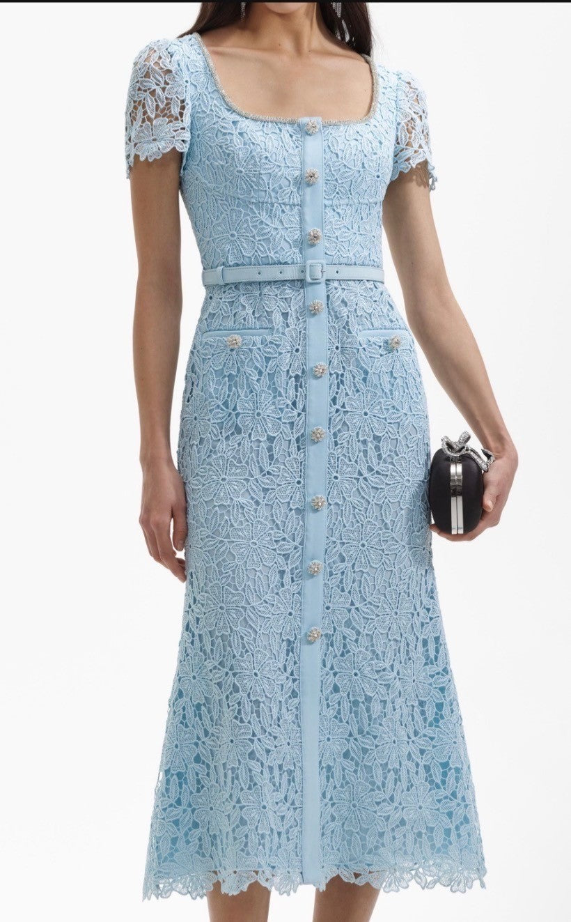 Self-Portrait Blue Lace Size 6